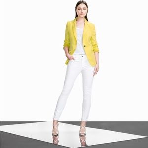 Karen Millen High rise Skinny Jeans White denim